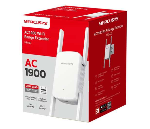 Mercusys ME50G (802.11b/g/n/ac 1900Mb/s) plug repeater - 1163807 - zdjęcie 3